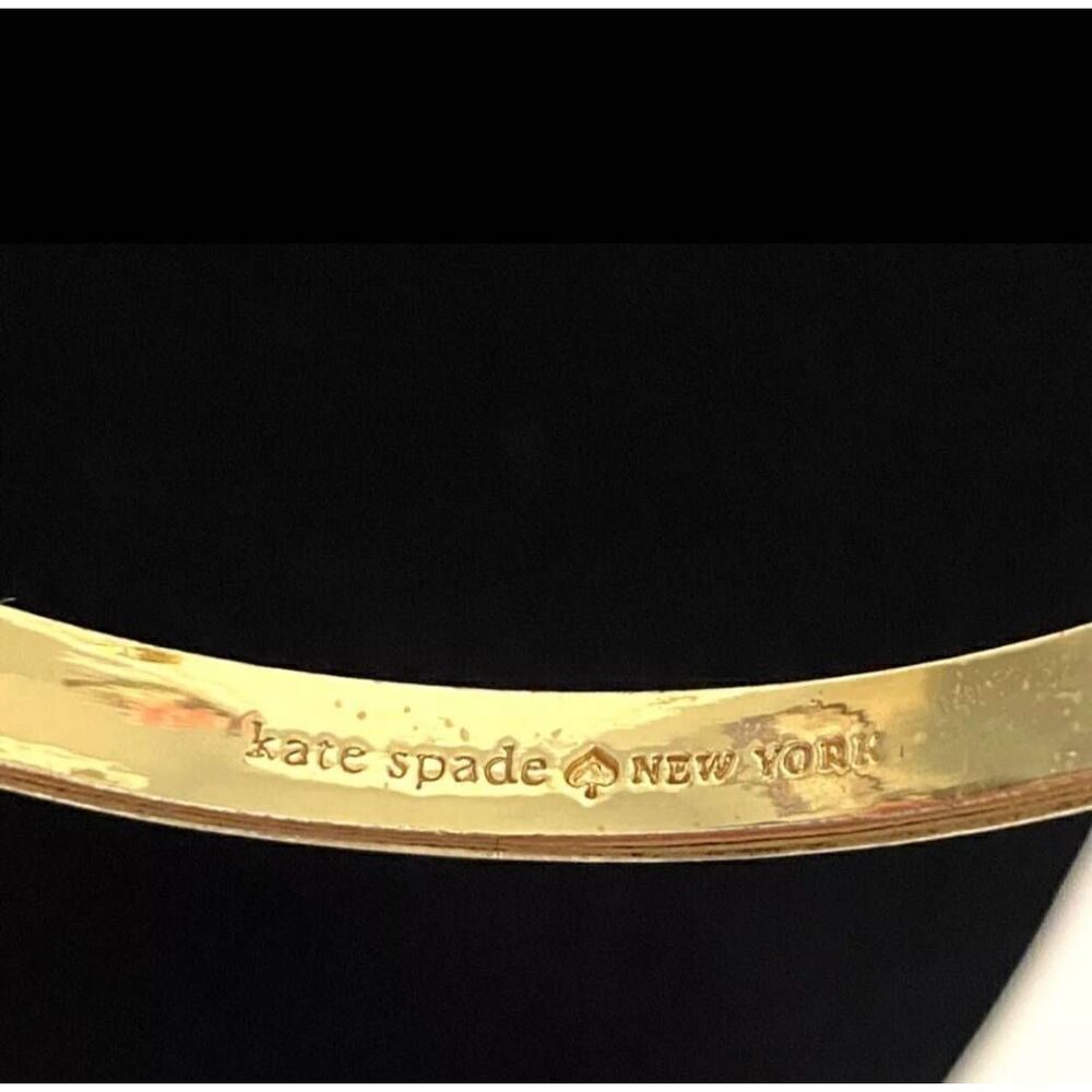 Kate Spade Goldtone bow bangle (PF) - Picture 3 of 7